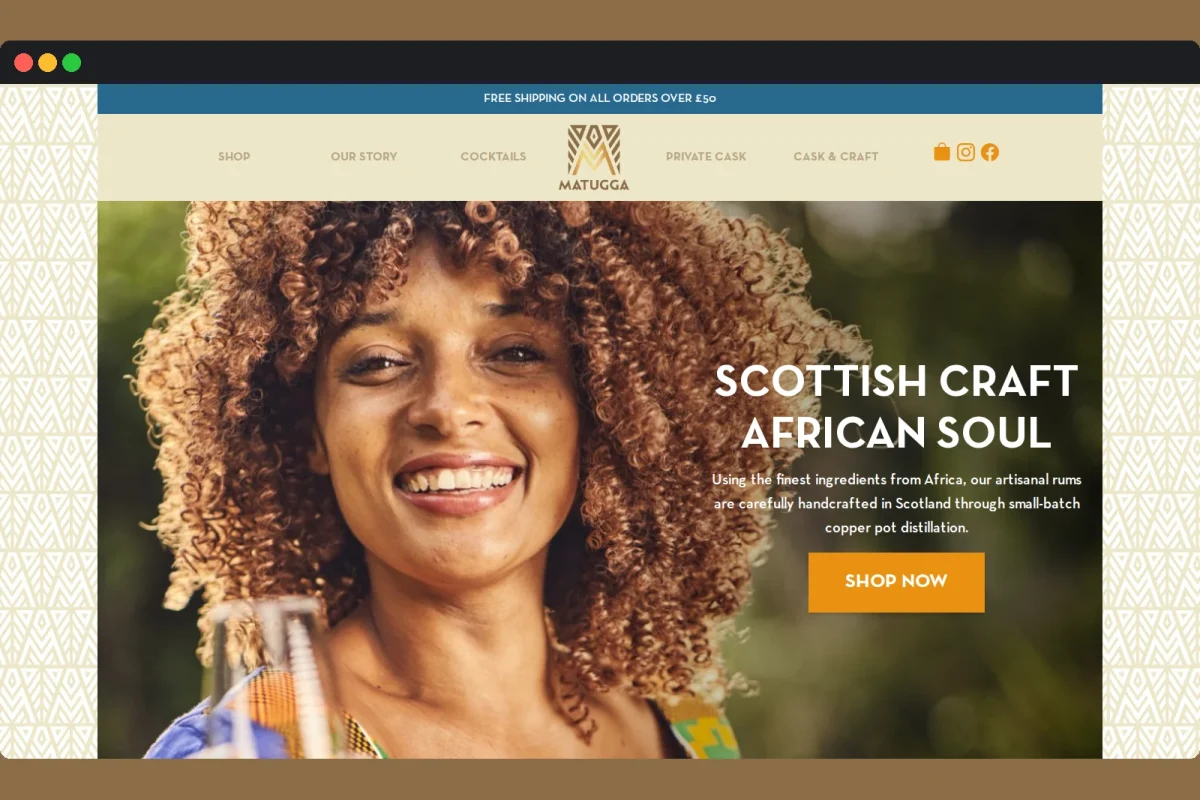 Matugga Rum homepage